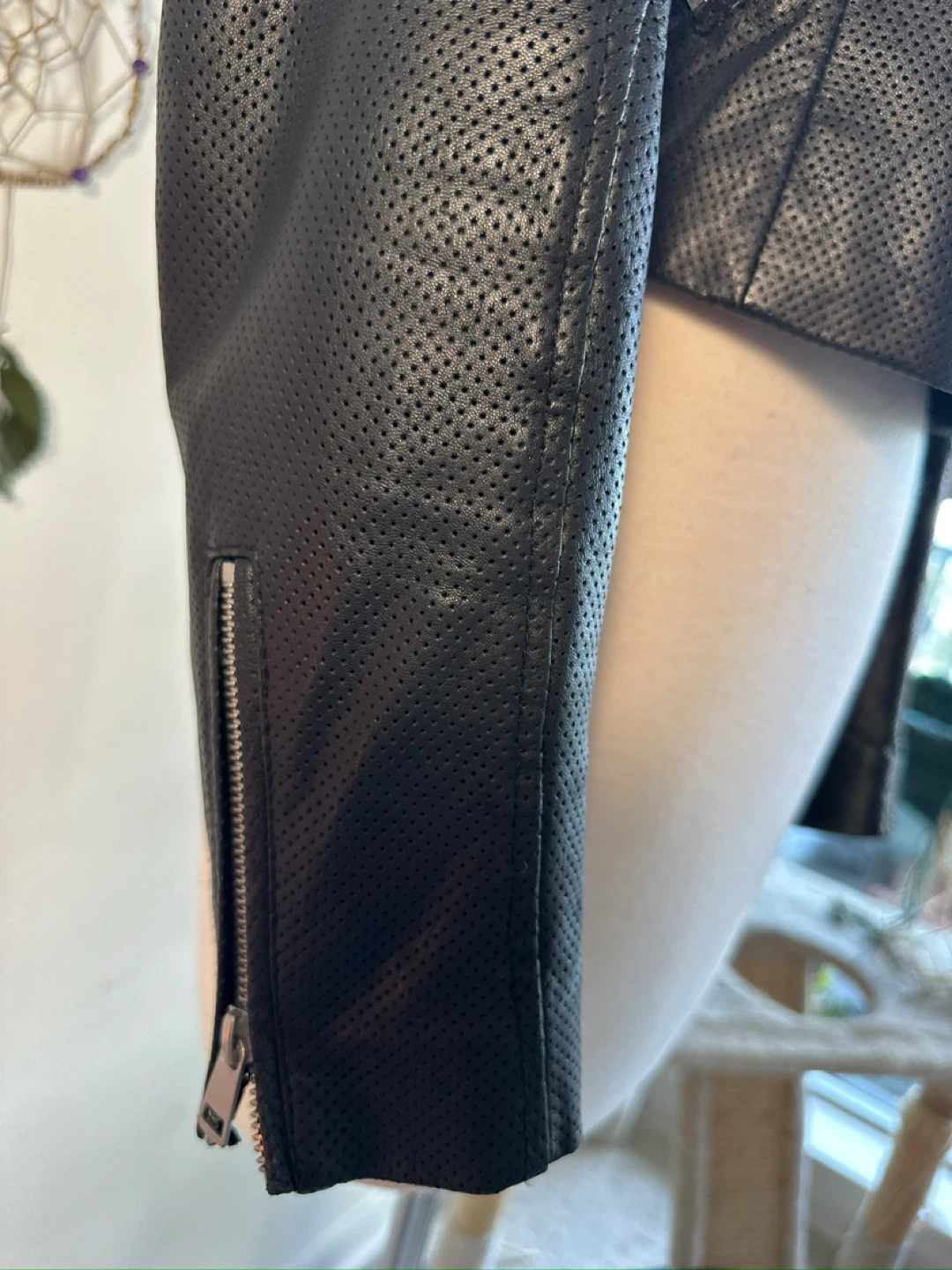 Authentic lamb skin proffered leather jacket - photo 4