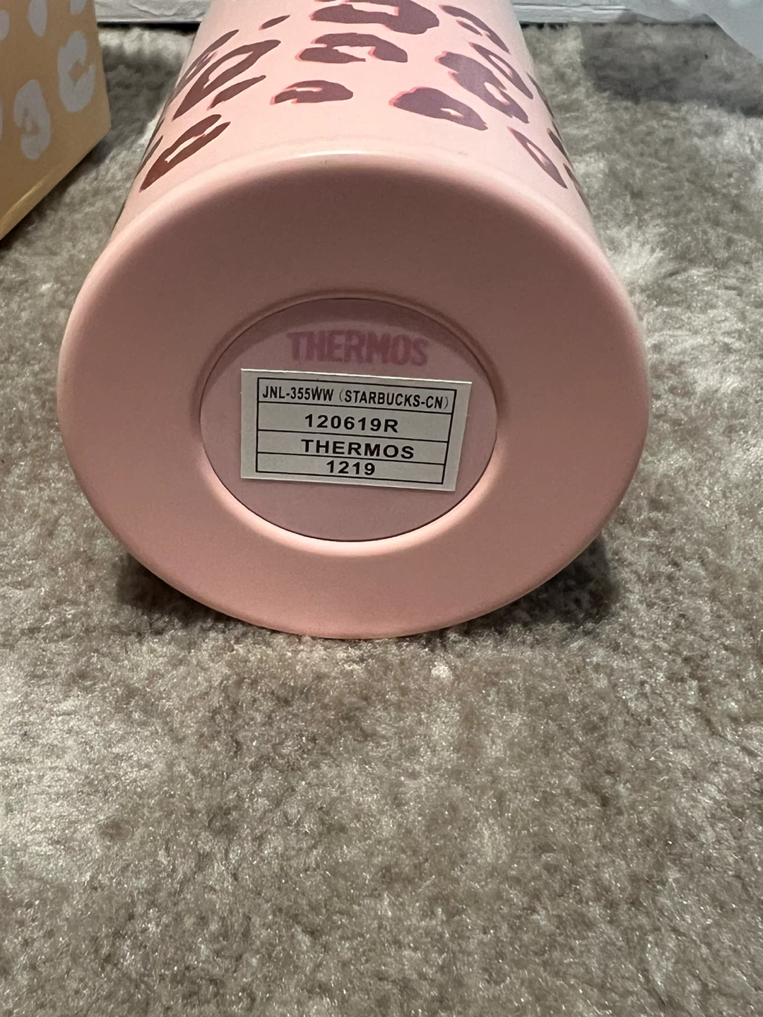 Starbucks Thermos Pink Leopard Print - photo 4