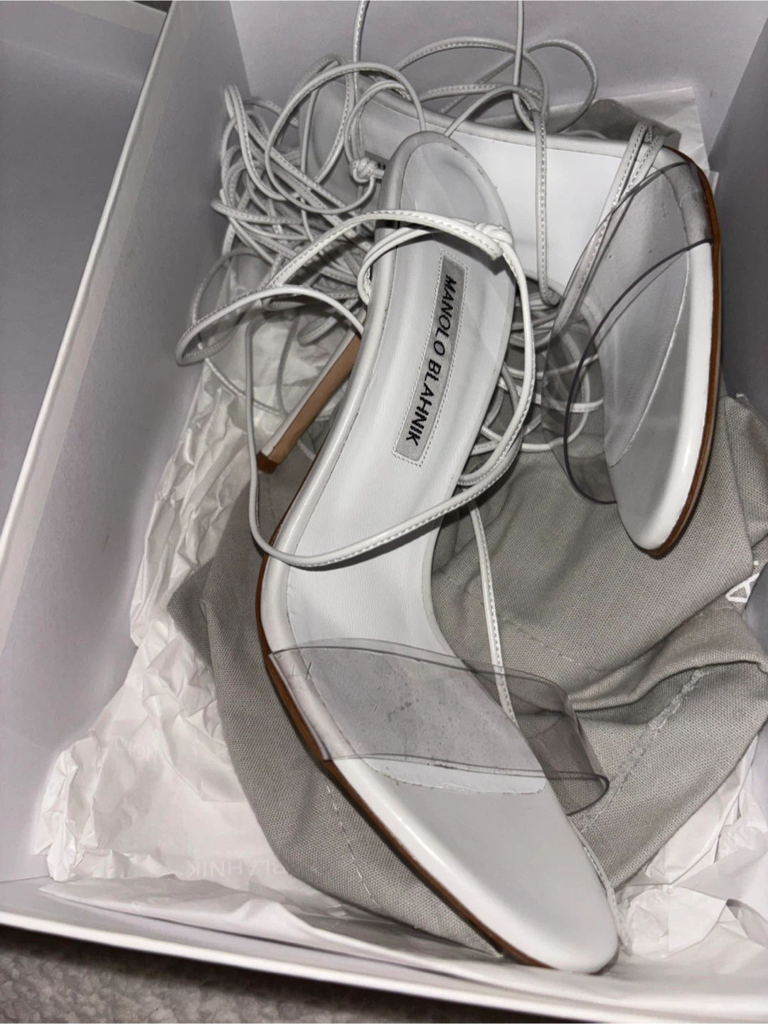 Manolo Blahnik White Heels - photo 2