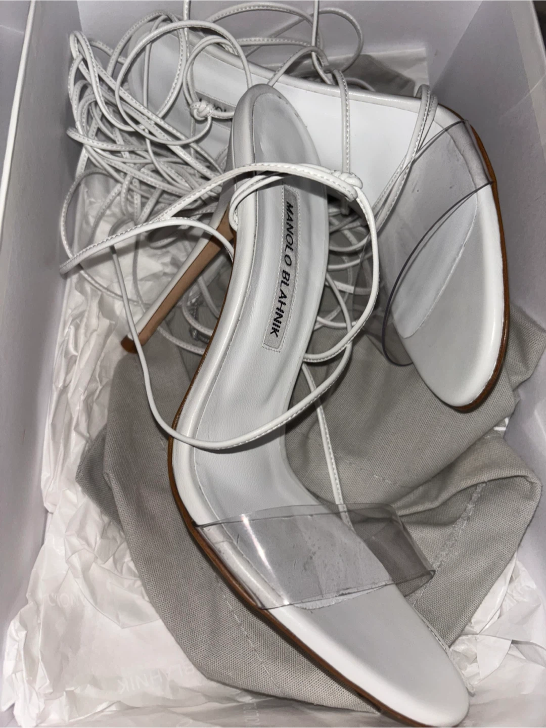 Manolo Blahnik White Heels - photo 3
