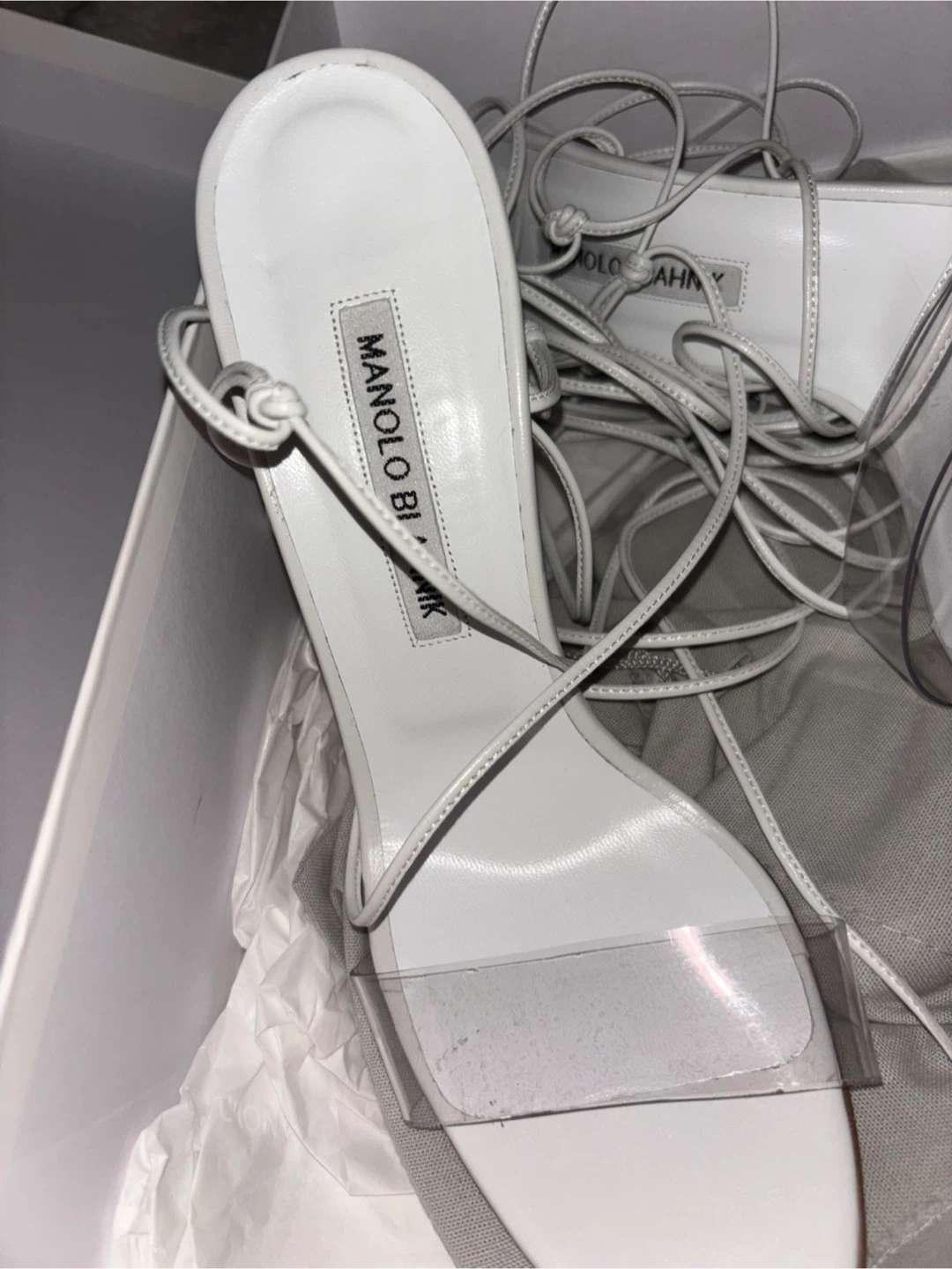 Manolo Blahnik White Heels - photo 4
