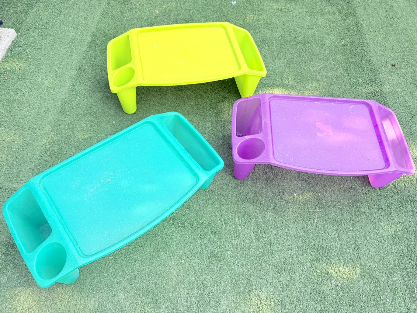 Kids Lap Desk - Green, Turquoise, Purple thumbnail