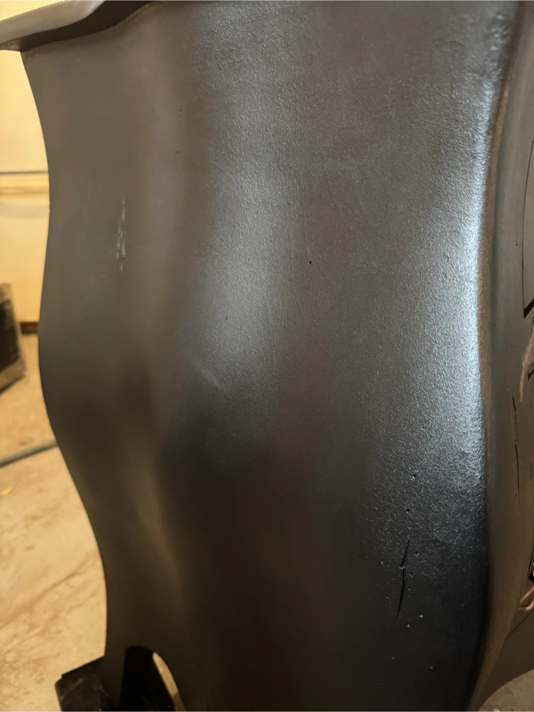 Refinished three drawer dresser: black with copper detailing - photo 5