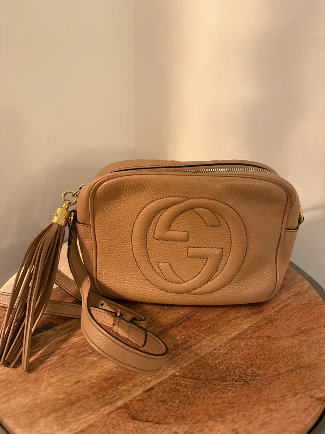 Gucci Soho Disco Bag - Tan Leather