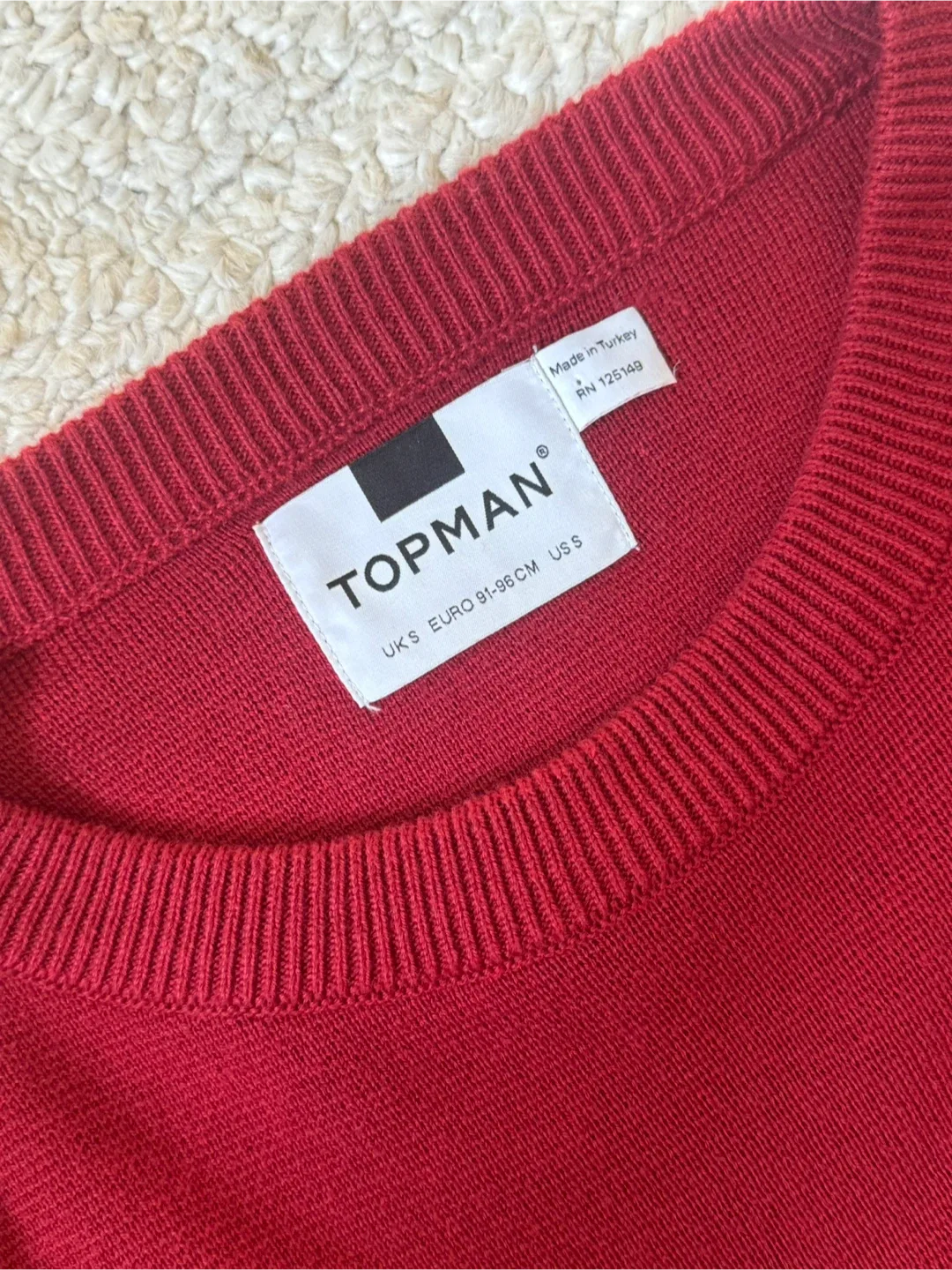 Topman Red Crewneck Sweater image indicator(3)
