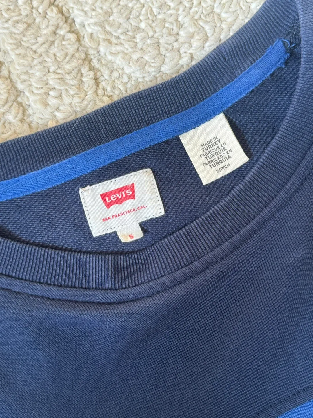Levi's Navy Blue Crewneck Sweatshirt image indicator(3)
