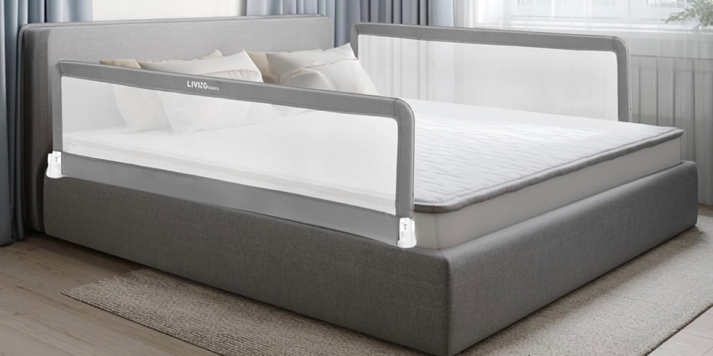 LIVINGbasics Bed Rail - Grey, 71 inches - photo 2