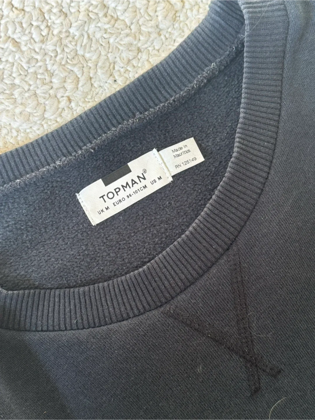 Topman Black Sleeveless Sweatshirt image indicator(3)