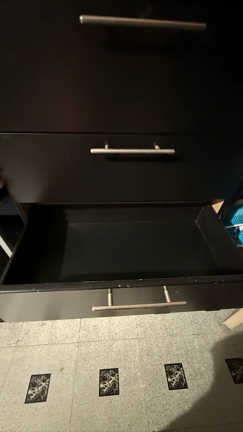 🥕Black 5-Drawer Dresser image indicator(2)