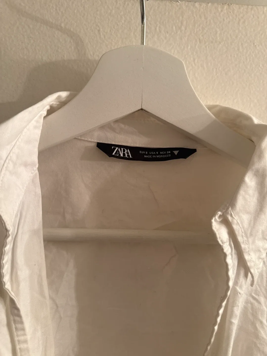 Zara White Tie-Front Blouse - Size S image indicator(2)