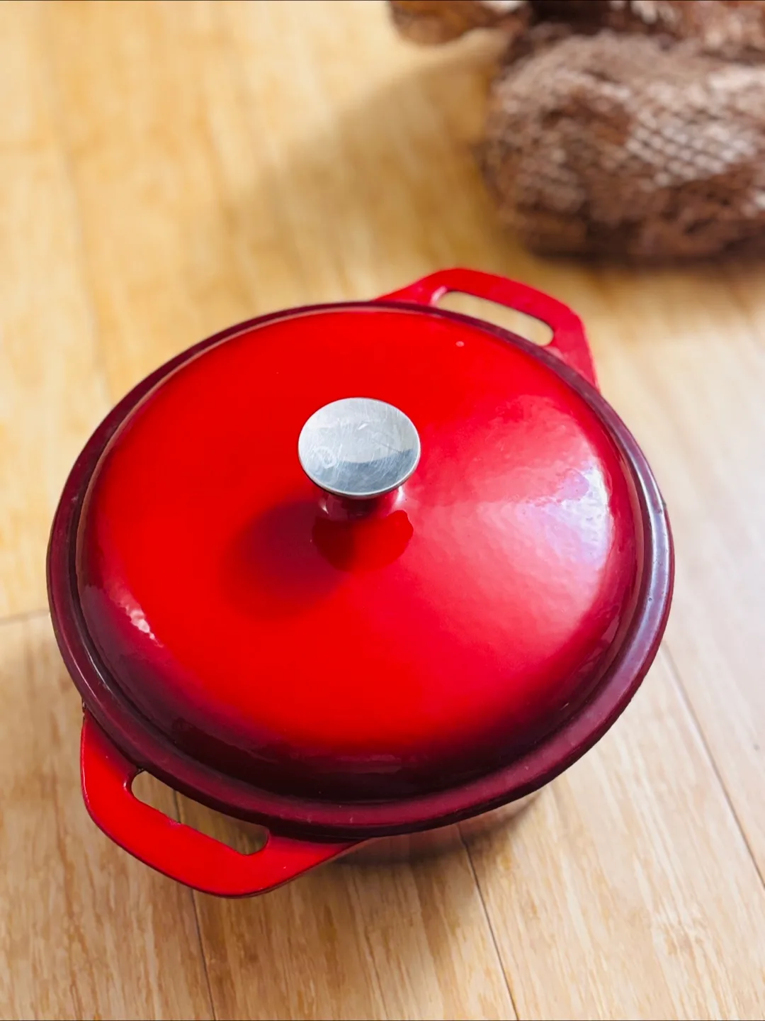 Denby Cast Iron Casserole Dish - Red thumbnail