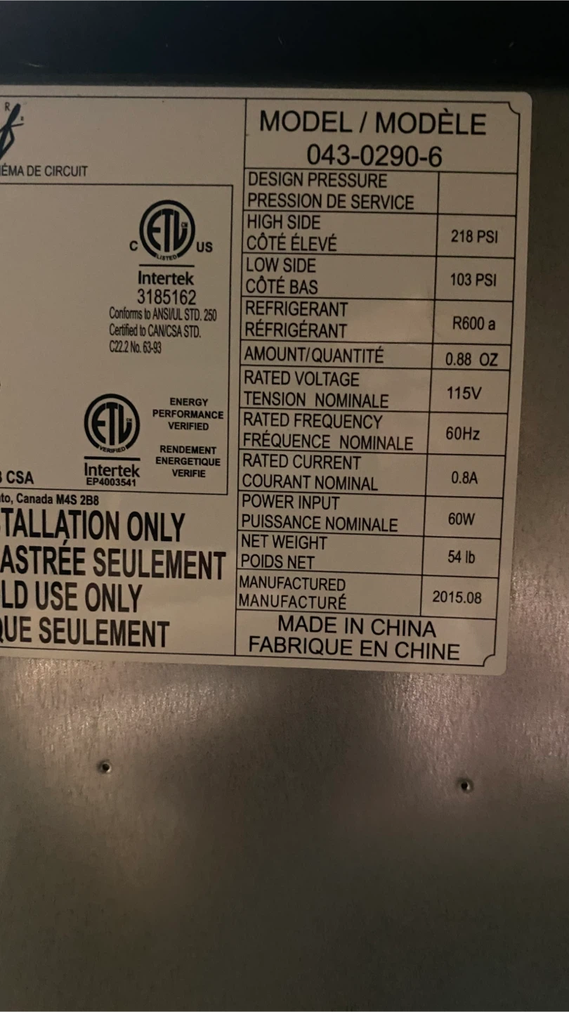 Master Chef Mini Fridge - photo 2
