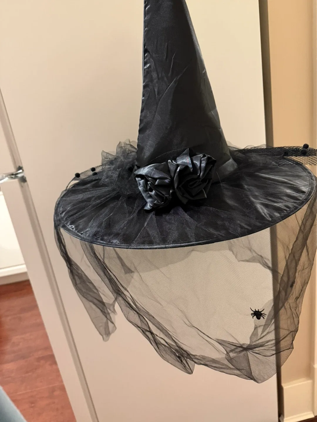 Black Witch Hat with Tulle Halloween