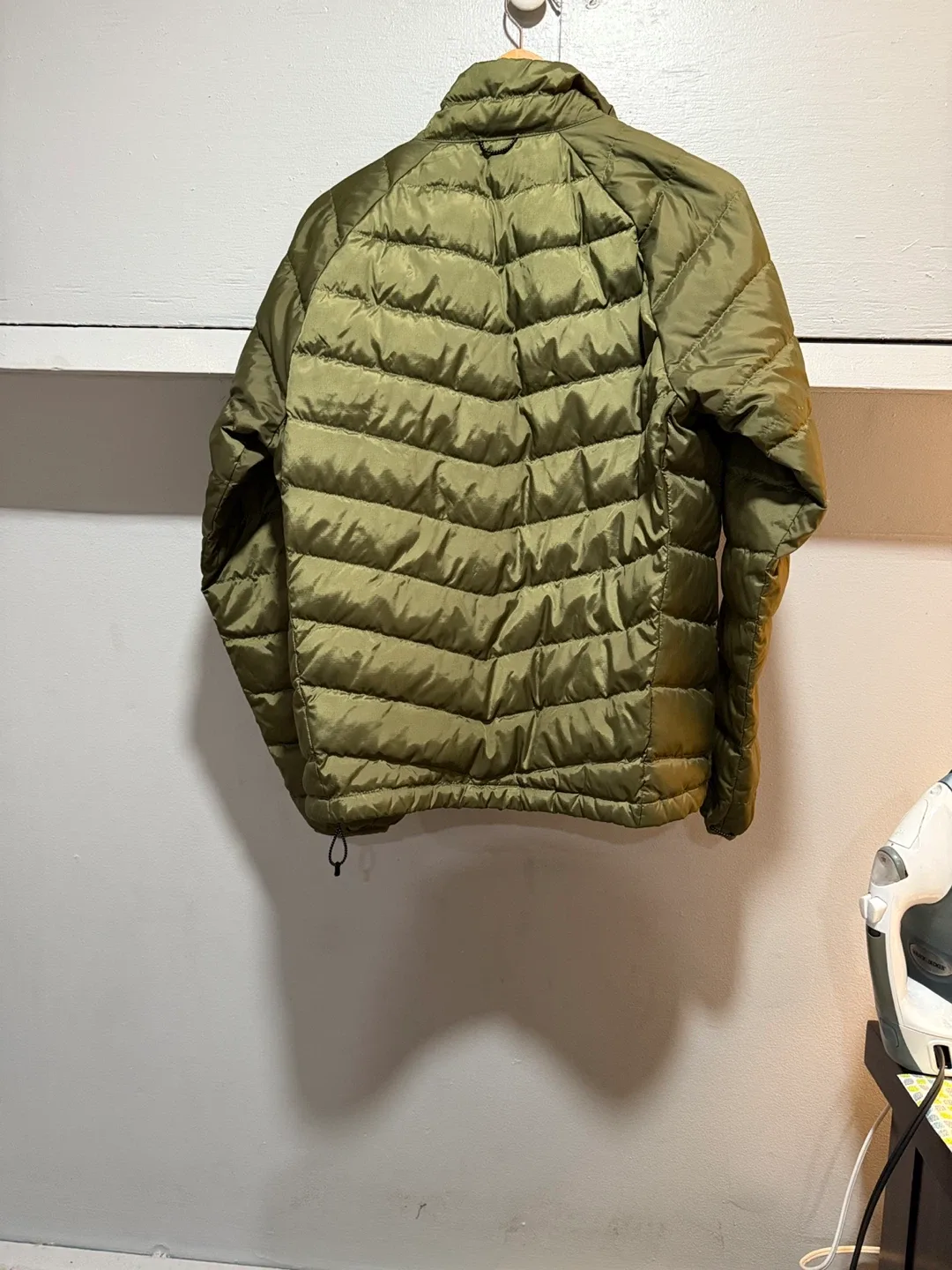 Lands' End Olive Green Puffer Jacket - Size S image indicator(4)