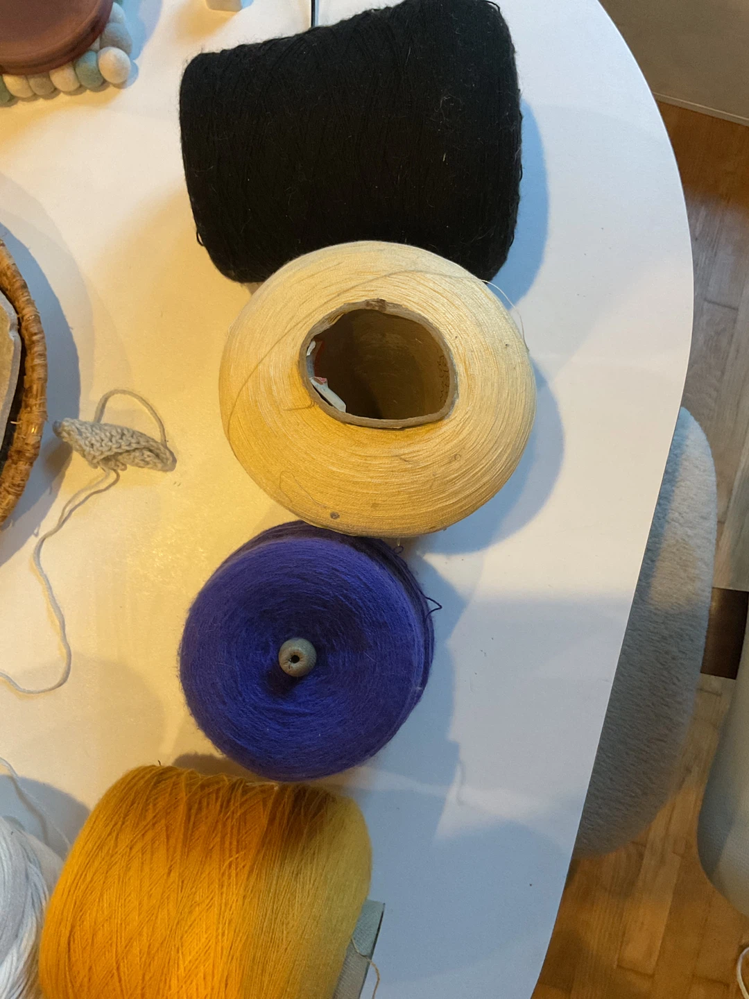 Yarn Bundle - Black, Yellow, Purple, Ombre - photo 4