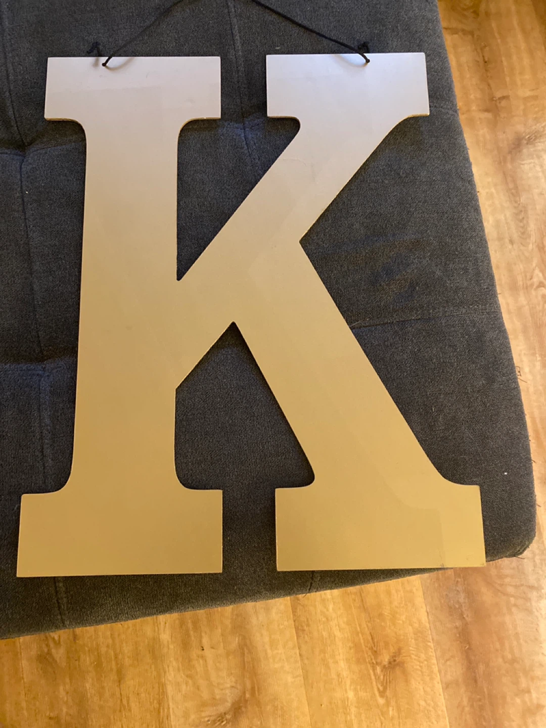 Wooden Letter K Wall Decor