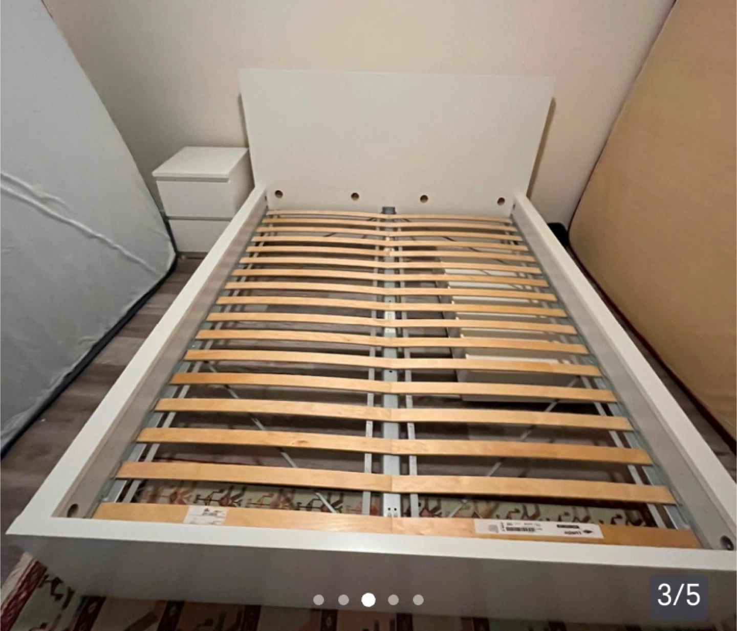 IKEA Malm White Queen Bed Frame - photo 5