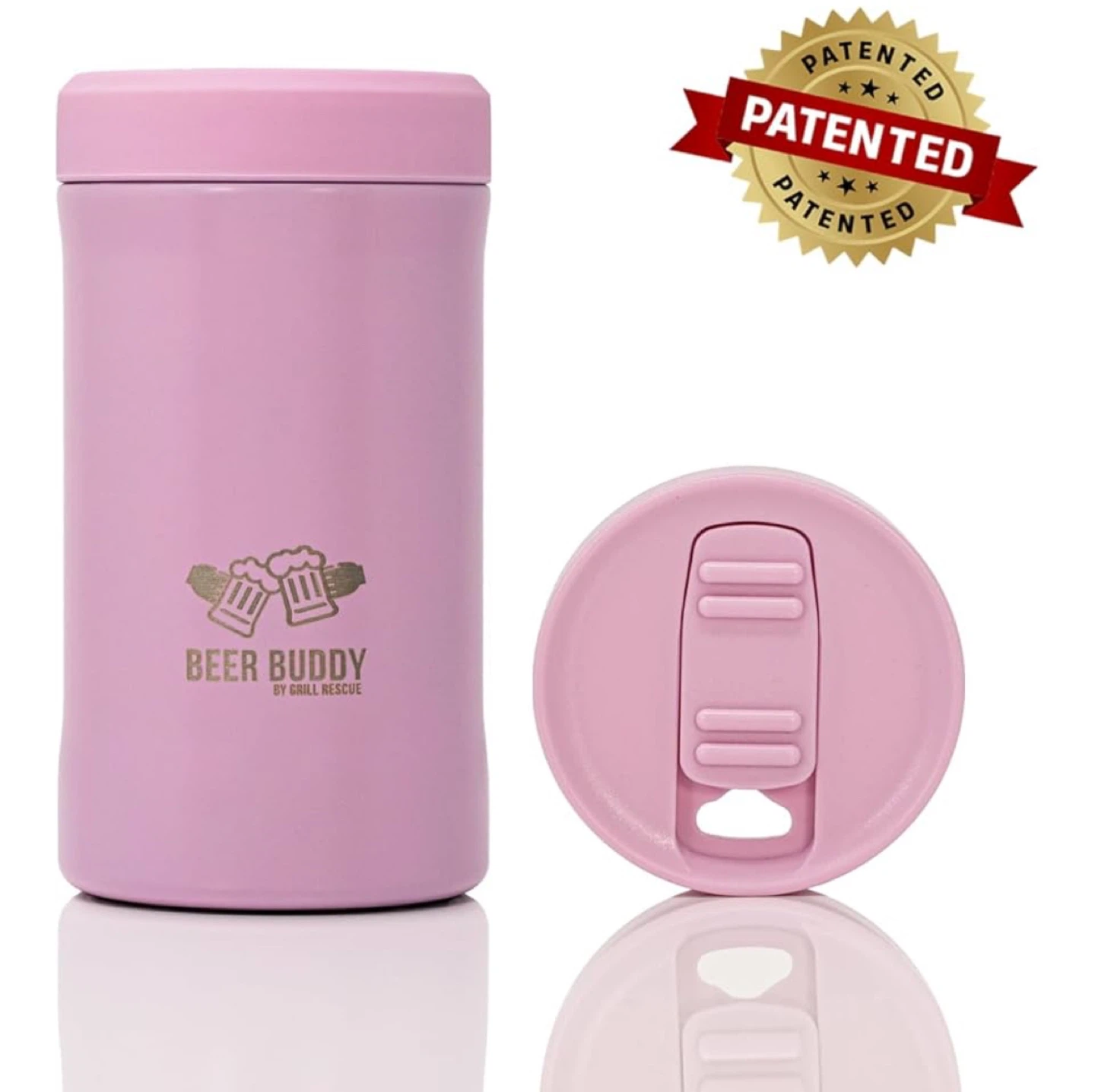 Beer Buddy​ Insulated Can Holder pink