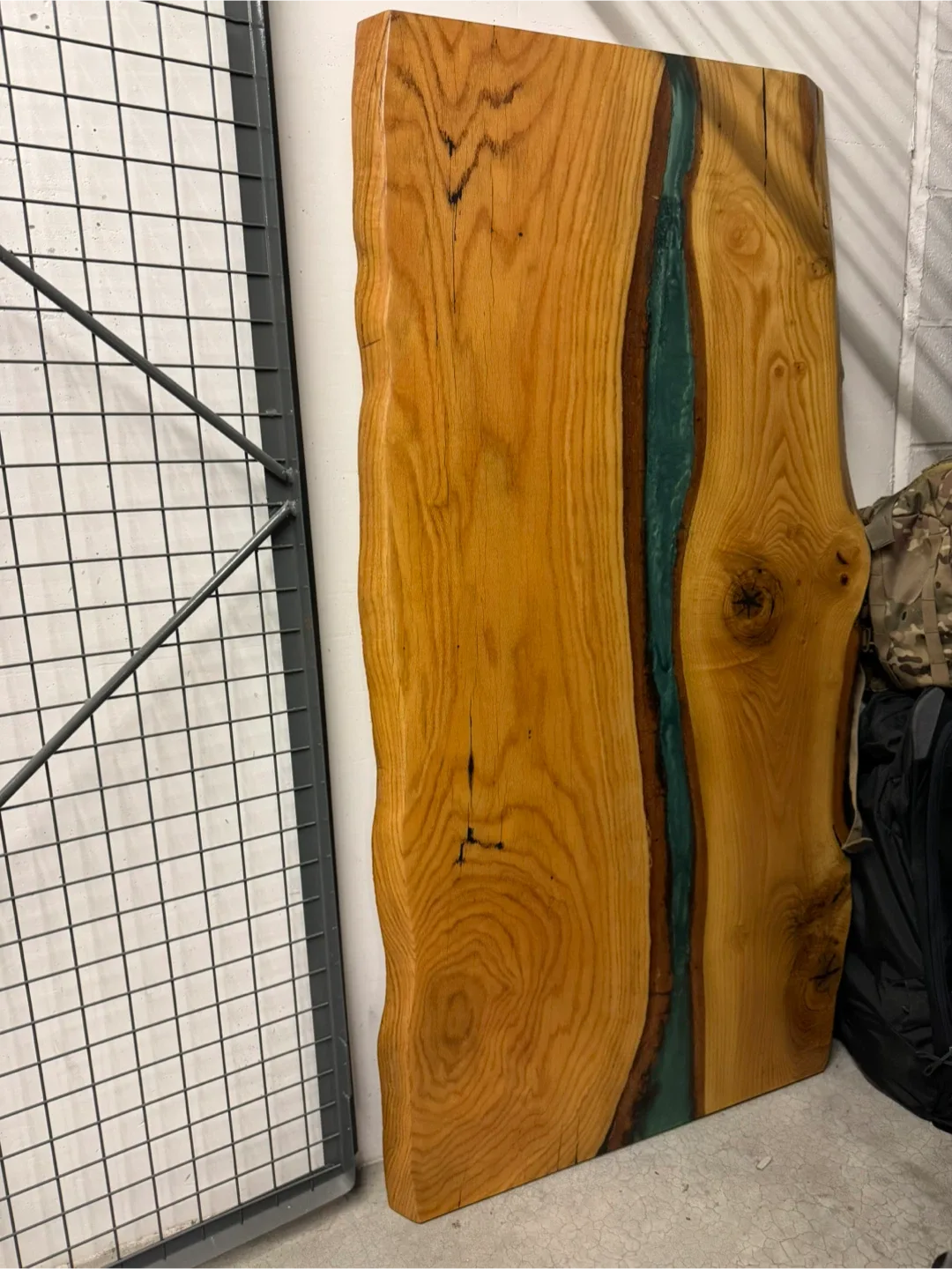 Custom live edge wood and resin tabletop image indicator(3)