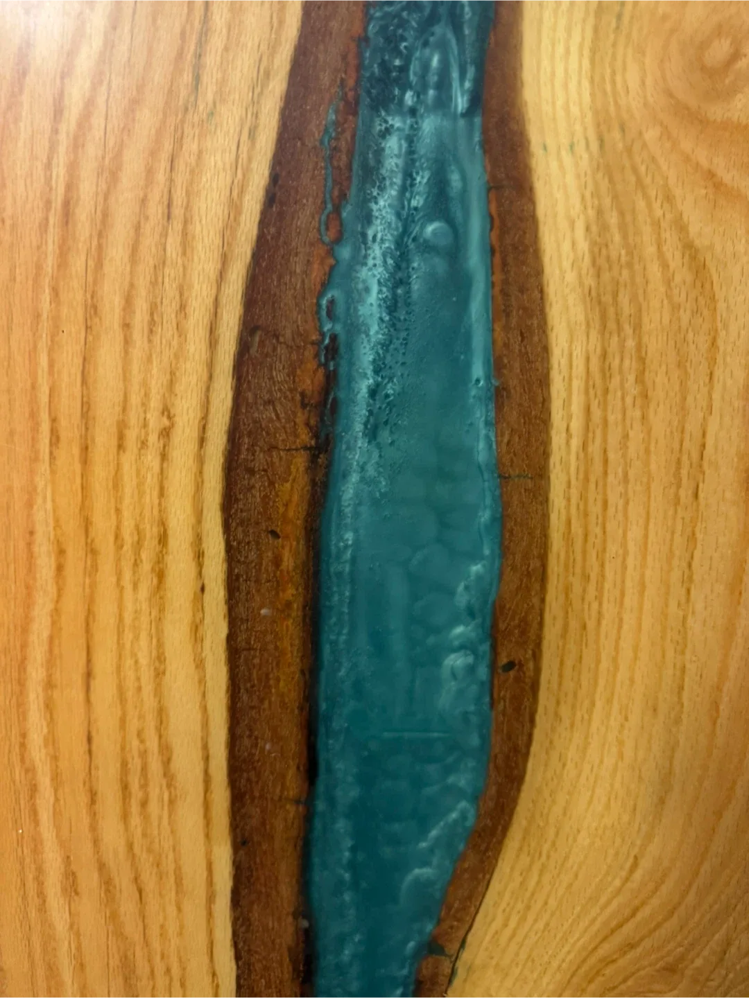 Custom live edge wood and resin tabletop image indicator(4)