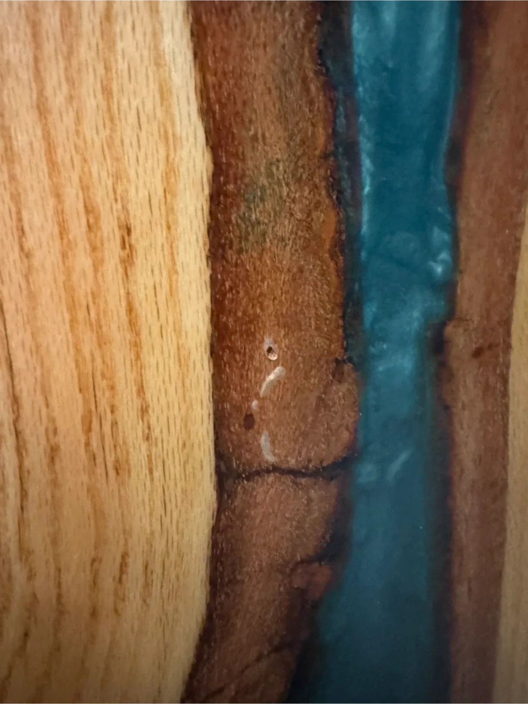 Custom live edge wood and resin tabletop image indicator(5)