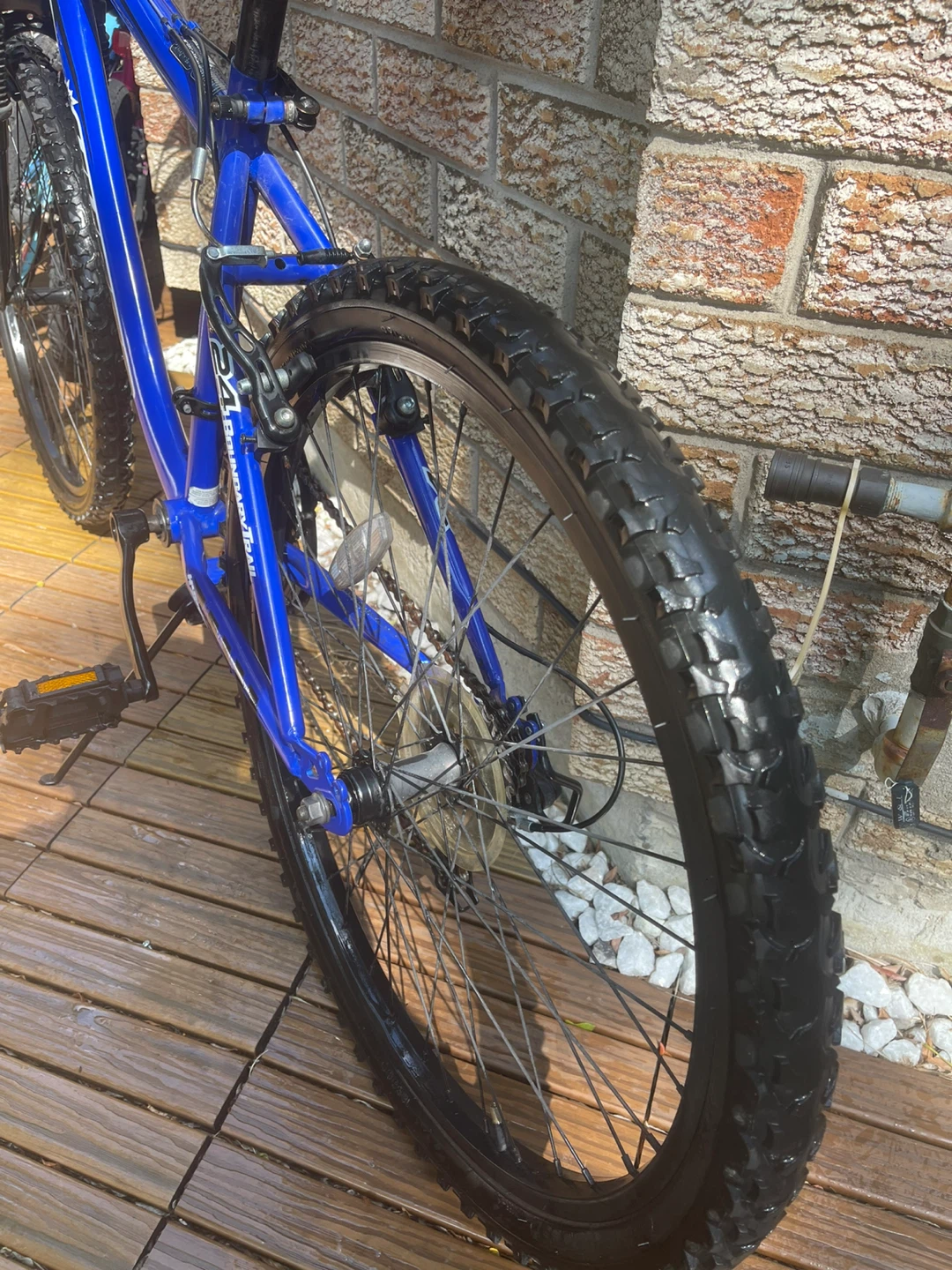 24 Hyper E-Ride Electric Mountain Bike - Blue - photo 5
