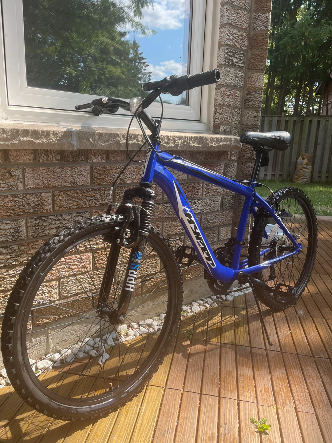 24 Hyper E-Ride Electric Mountain Bike - Blue - photo 2