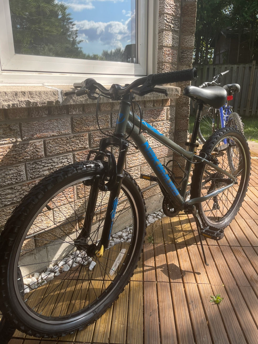 24 inch Static Grey/Blue Mountain Bike - photo 2