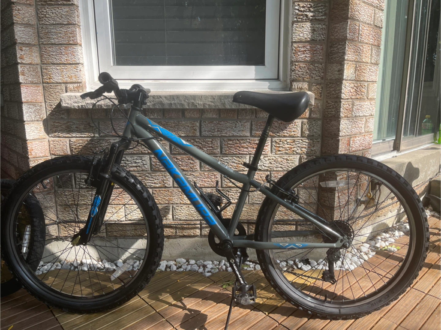 24 inch Static Grey/Blue Mountain Bike