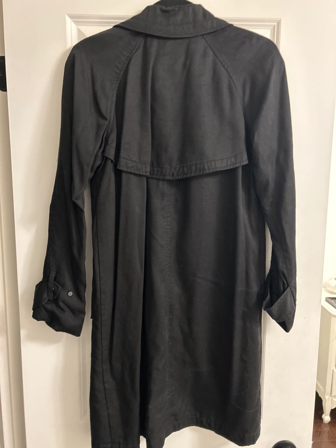 Babaton Black Trench Coat - Size XS - photo 2