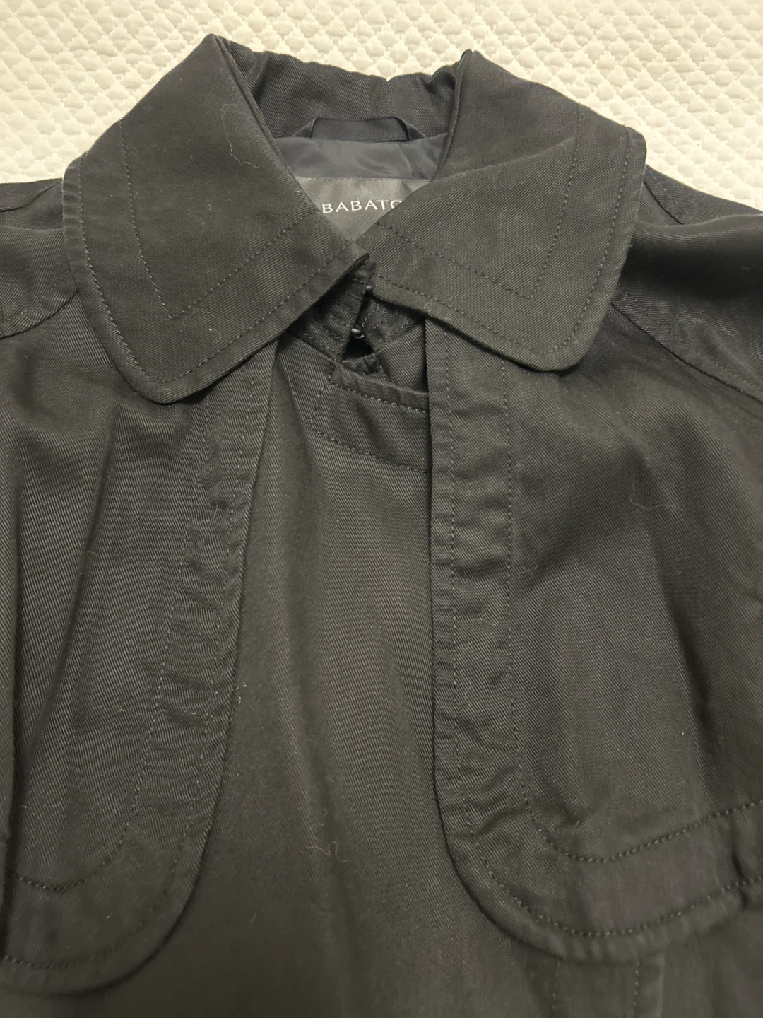Babaton Black Trench Coat - Size XS - photo 4