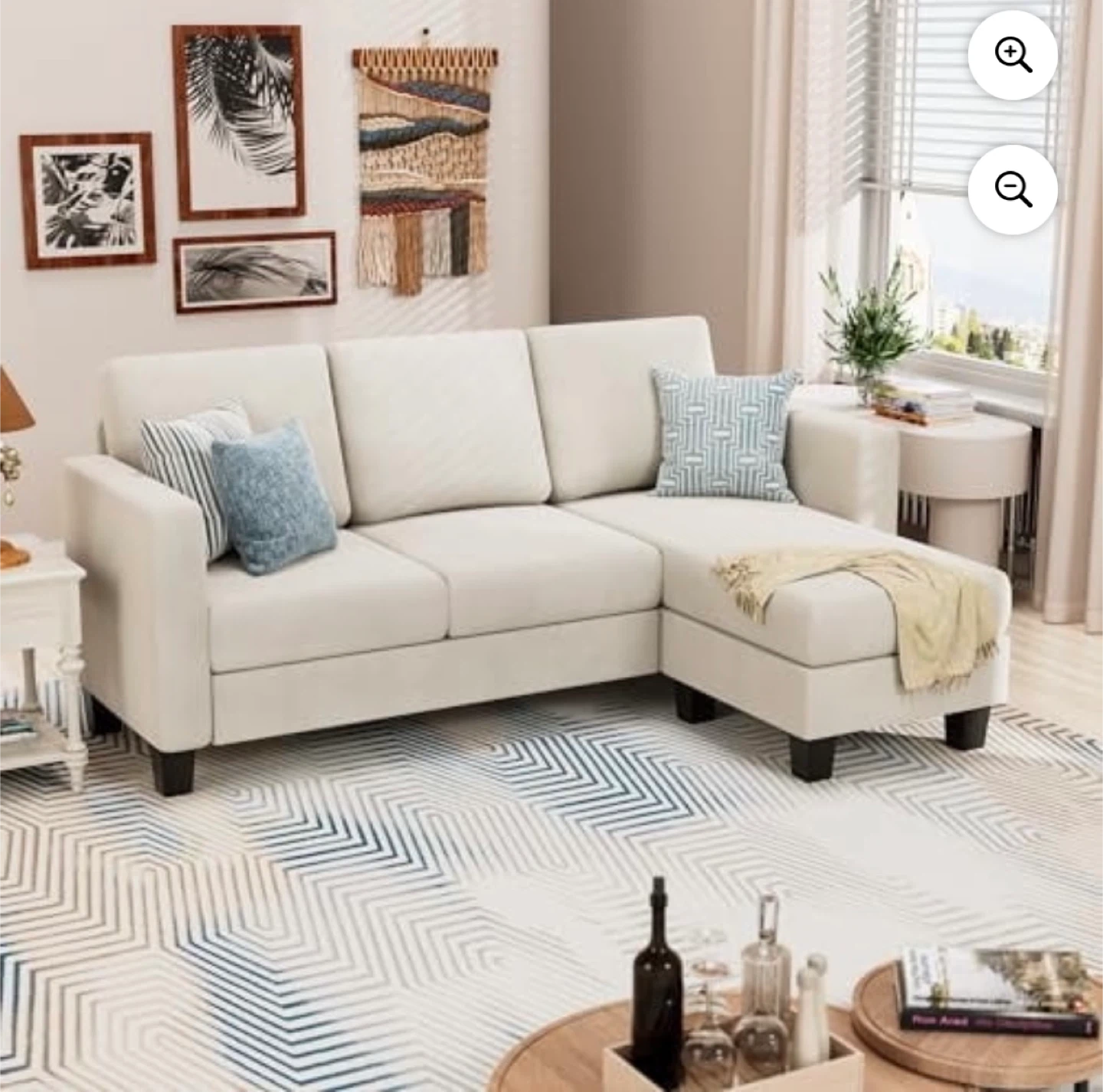 New Beige Sectional Sofa Couch (unboxed)