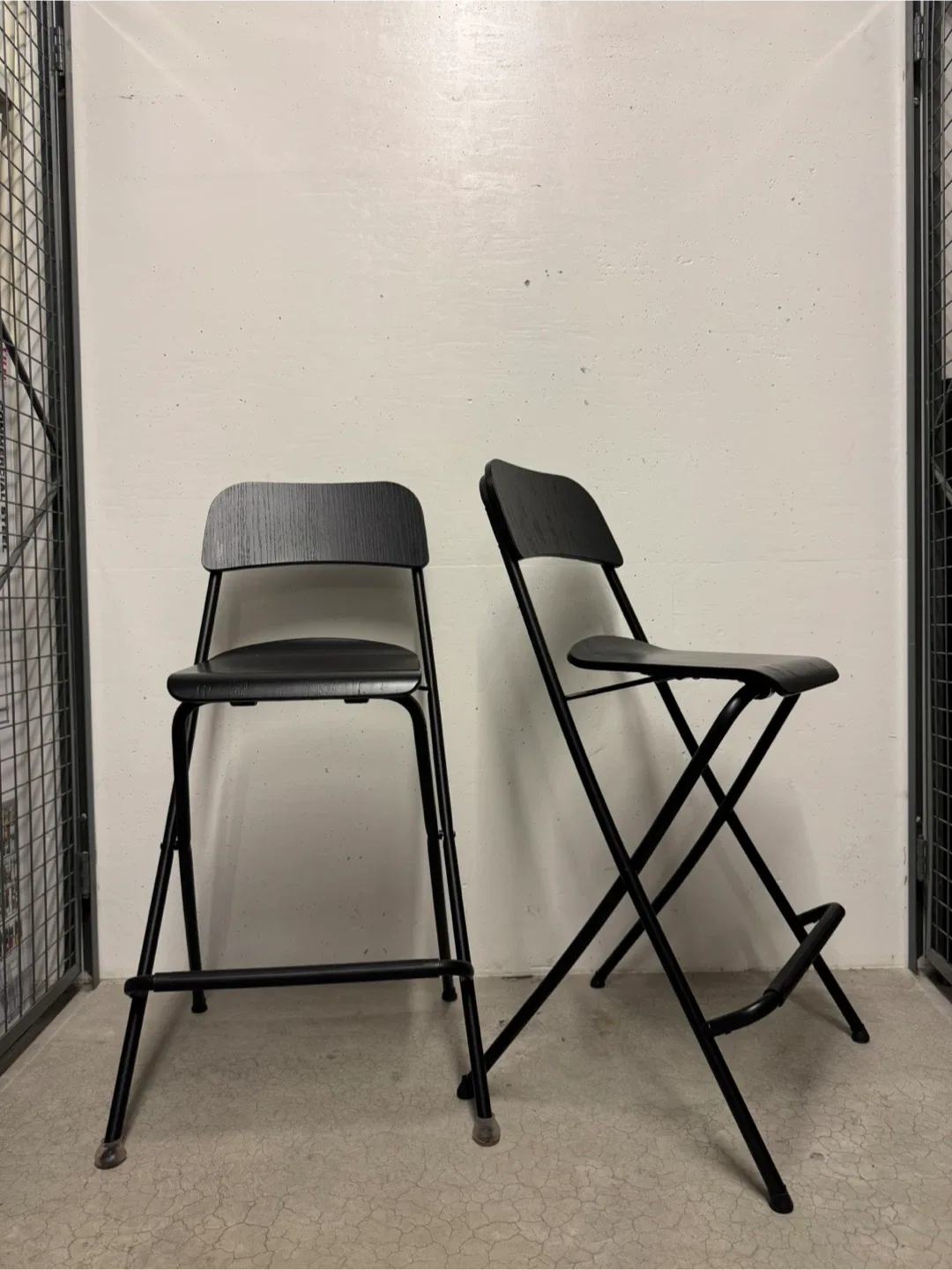 IKEA Franklin - 2 Black Folding Bar Stools, Set of 2 image indicator(2)