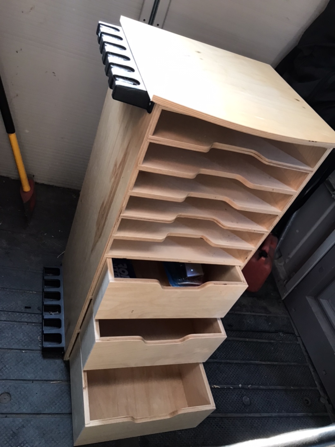 Hand crafted Wooden Fishing Storage Cabinet with Drawers - photo 5