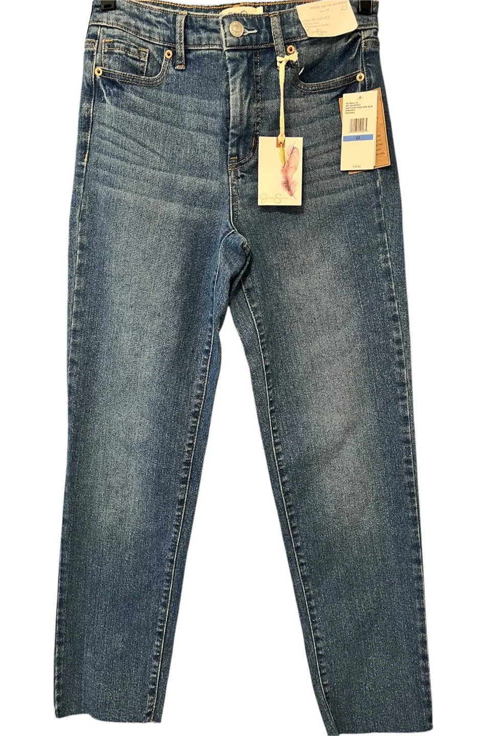Jessica Simpson High Rise Slim Straight Jeans – Size 25 thumbnail