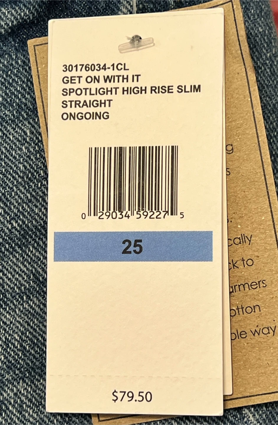 Jessica Simpson High Rise Slim Straight Jeans – Size 25 - photo 3