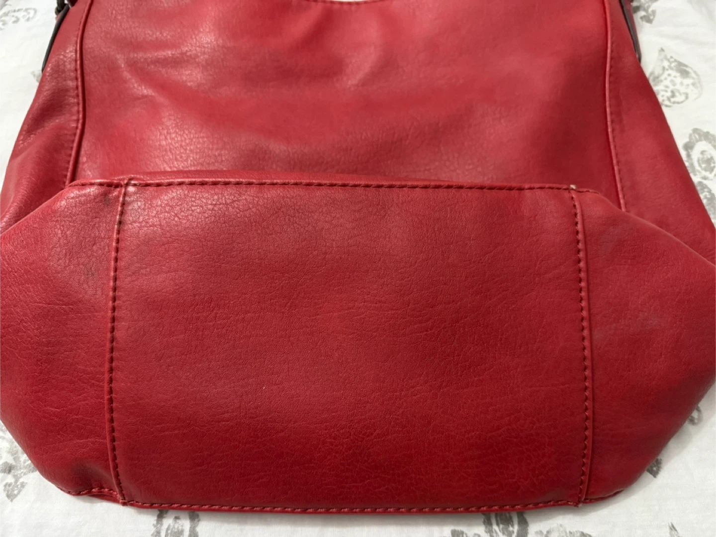 David Jones Paris Red genuine leather Shoulder Bag - photo 4