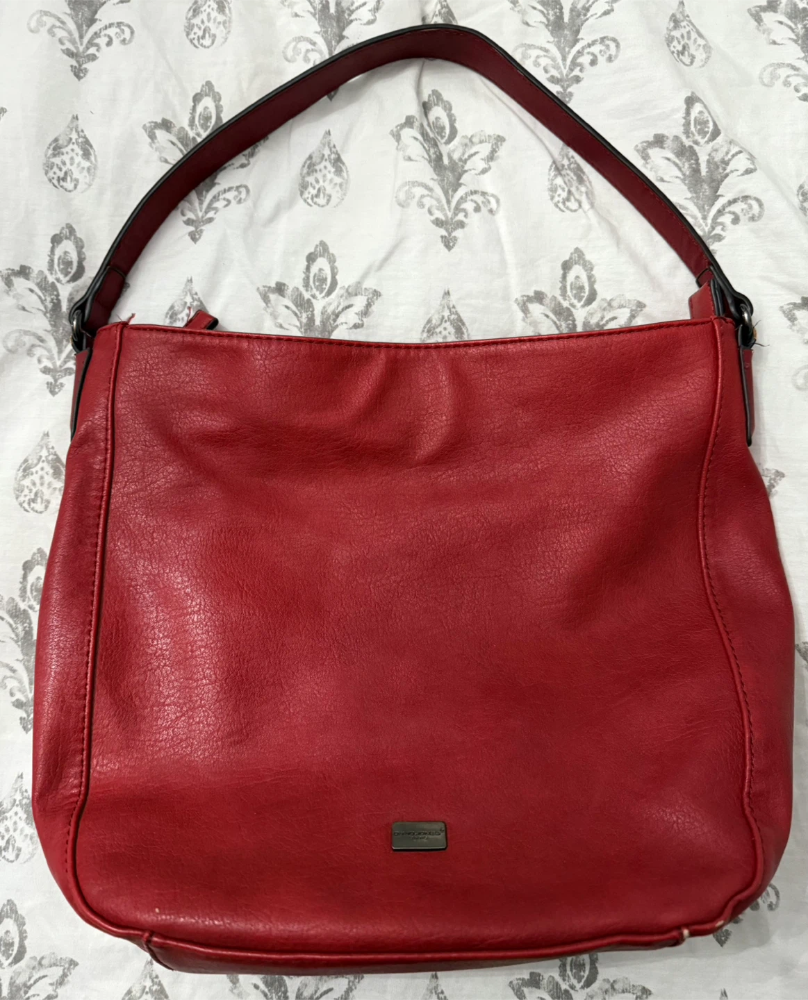 David Jones Paris Red genuine leather Shoulder Bag