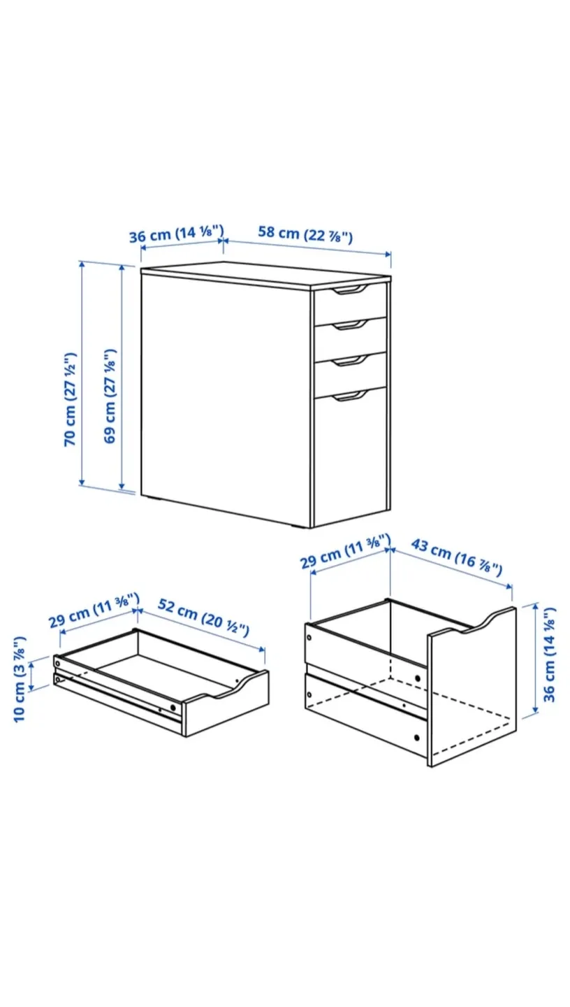💫 White ALEX Drawer Unit image indicator(2)