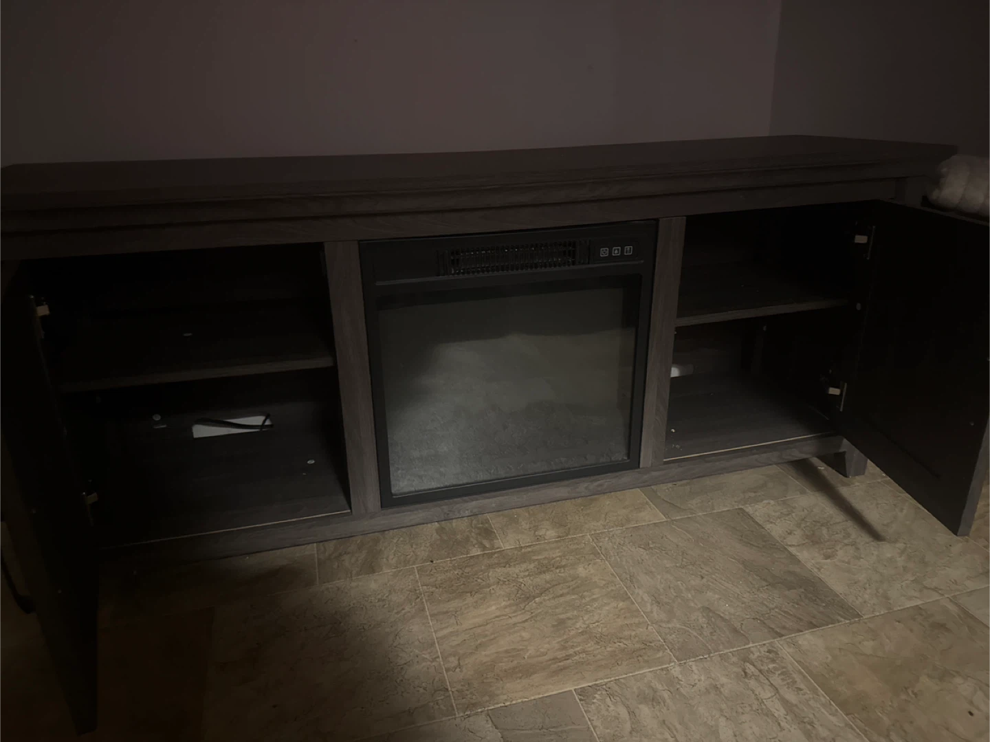 TV Stand with Electric Fireplace - photo 2