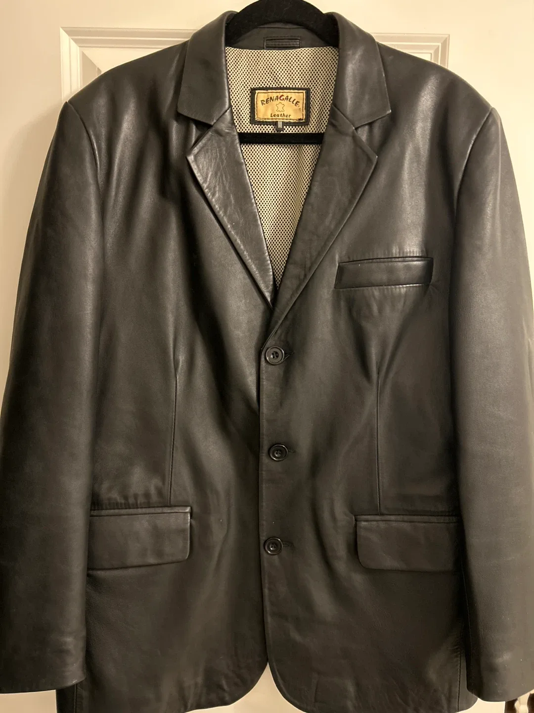 Renagalle Leather Blazer - Size M thumbnail