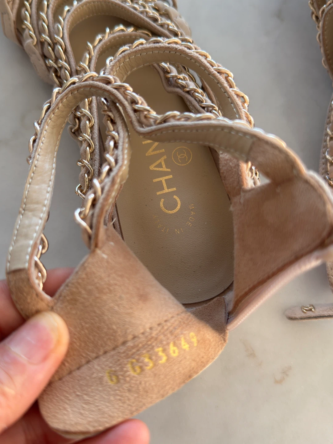 Chanel Chain Sandals - Size 37 - photo 5