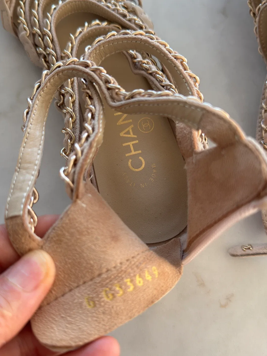 Chanel Chain Sandals - Size 37 image indicator(5)