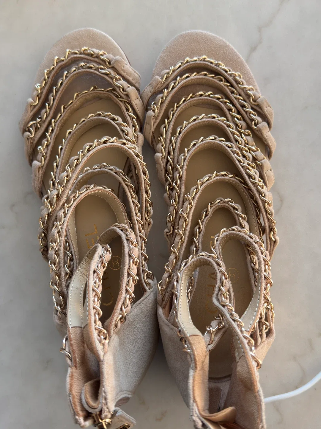 Chanel Chain Sandals - Size 37 thumbnail
