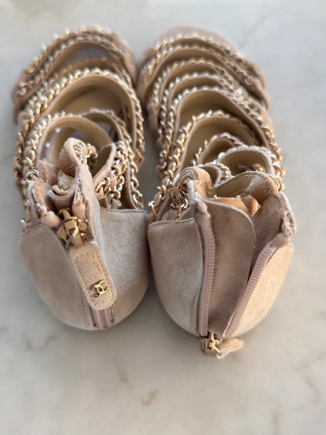 Chanel Chain Sandals - Size 37 image indicator(6)