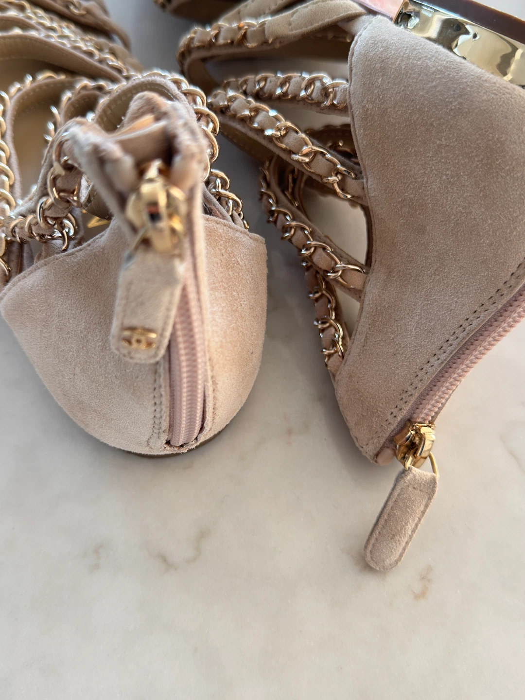 Chanel Chain Sandals - Size 37 - photo 3