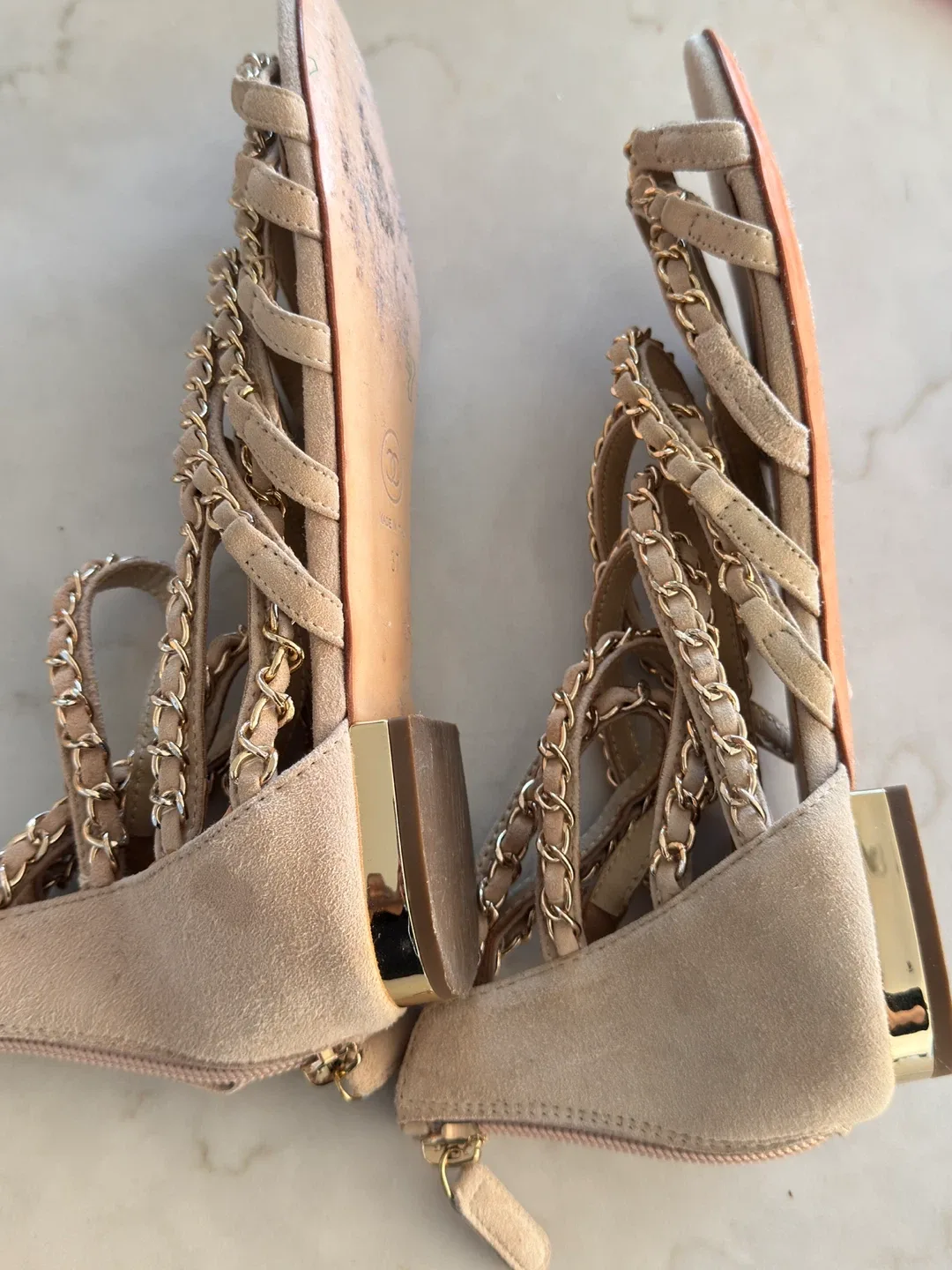 Chanel Chain Sandals - Size 37 image indicator(7)