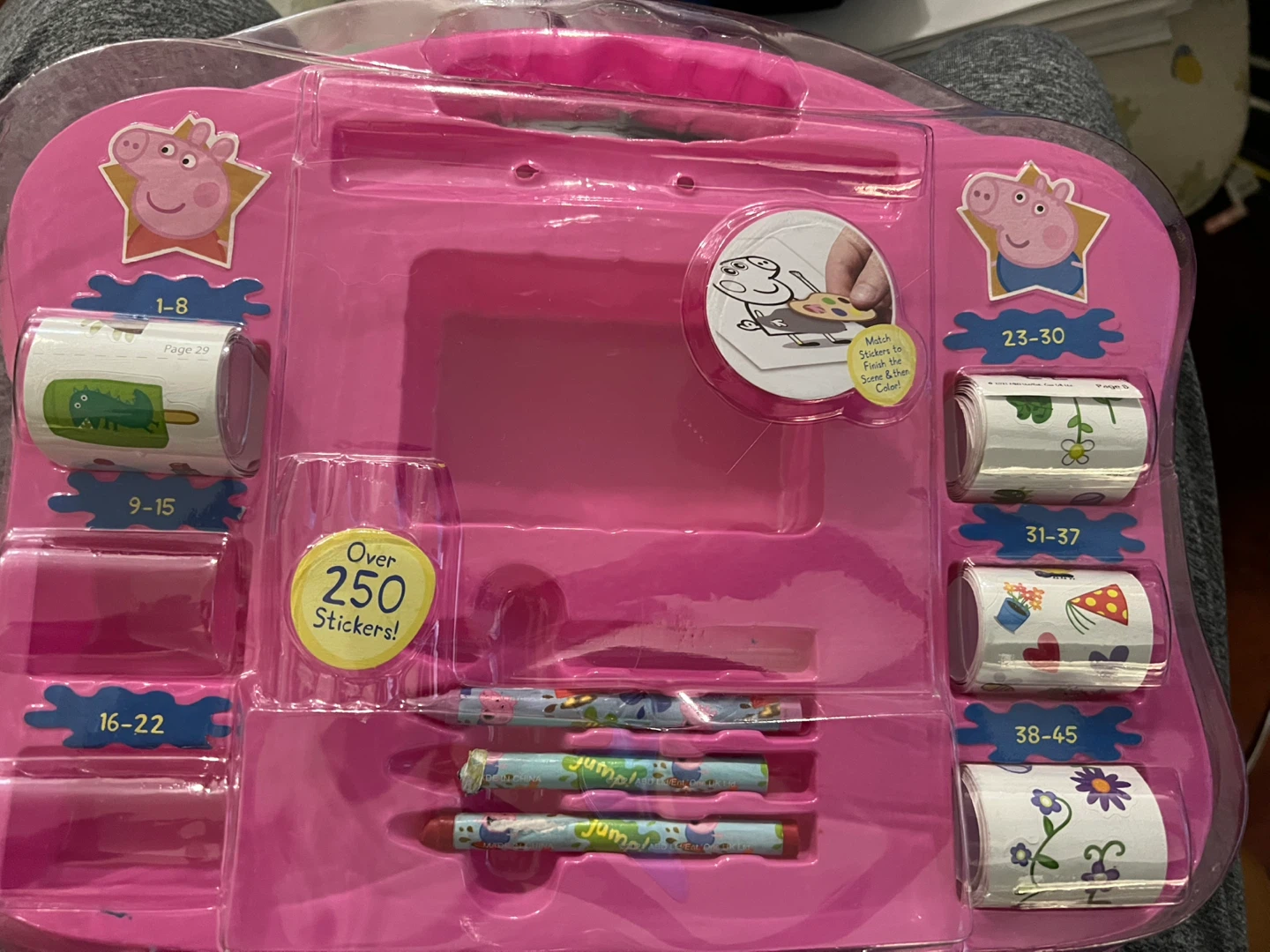 Peppa Pig Sticker Art Set - missing pieces #freecycle 🥕