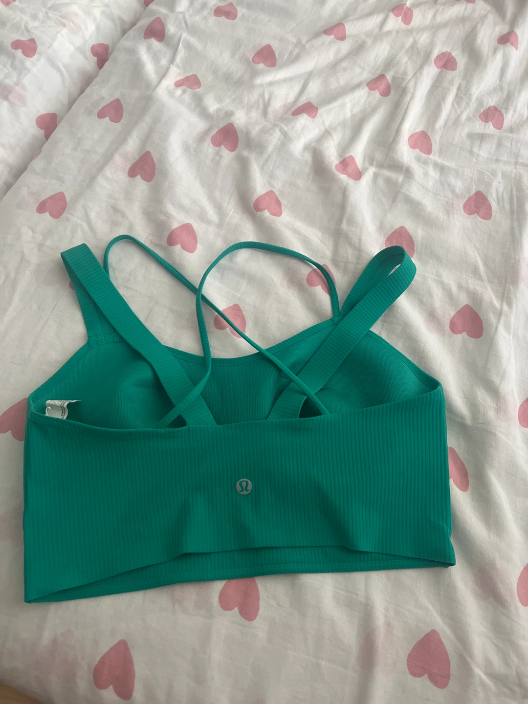 Lululemon Green Ribbed Bra Size 8 - photo 3