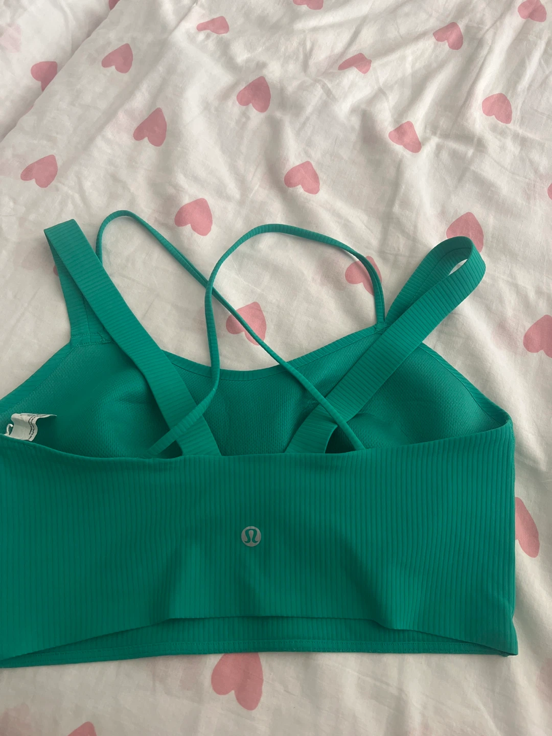 Lululemon Green Ribbed Bra Size 8 - photo 2